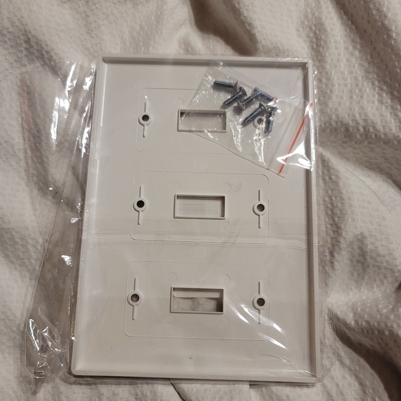 Accents Nwt 3 Gang Triple Light Switch Cover Marble Standard Size